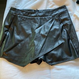 Black Leather skort!